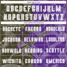 Load image into Gallery viewer, Custom Graffiti Pattern Olive-Purple Scratch Sublimation Soccer Uniform Jersey