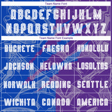 Load image into Gallery viewer, Custom Graffiti Pattern Thunder Blue-Purple Scratch Sublimation Soccer Uniform Jersey