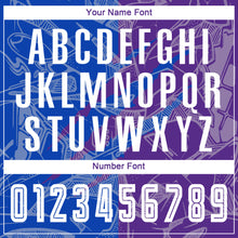Load image into Gallery viewer, Custom Graffiti Pattern Thunder Blue-Purple Scratch Sublimation Soccer Uniform Jersey