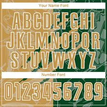 Load image into Gallery viewer, Custom Graffiti Pattern Old Gold-Green Scratch Sublimation Soccer Uniform Jersey