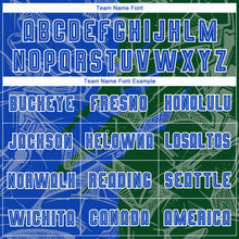 Load image into Gallery viewer, Custom Graffiti Pattern Thunder Blue-Green Scratch Sublimation Soccer Uniform Jersey