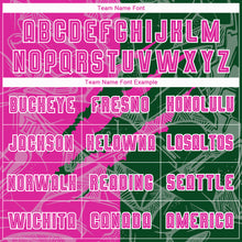 Load image into Gallery viewer, Custom Graffiti Pattern Deep Pink-Green Scratch Sublimation Soccer Uniform Jersey