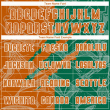 Load image into Gallery viewer, Custom Graffiti Pattern Texas Orange-Kelly Green Scratch Sublimation Soccer Uniform Jersey