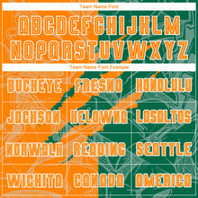 Load image into Gallery viewer, Custom Graffiti Pattern Bay Orange-Kelly Green Scratch Sublimation Soccer Uniform Jersey