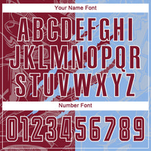 Load image into Gallery viewer, Custom Graffiti Pattern Crimson-Light Blue Scratch Sublimation Soccer Uniform Jersey