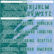 Load image into Gallery viewer, Custom Graffiti Pattern Teal-Light Blue Scratch Sublimation Soccer Uniform Jersey