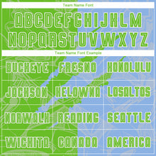 Load image into Gallery viewer, Custom Graffiti Pattern Aurora Green-Light Blue Scratch Sublimation Soccer Uniform Jersey