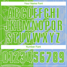 Load image into Gallery viewer, Custom Graffiti Pattern Aurora Green-Light Blue Scratch Sublimation Soccer Uniform Jersey