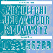 Load image into Gallery viewer, Custom Graffiti Pattern Teal-Light Blue Scratch Sublimation Soccer Uniform Jersey