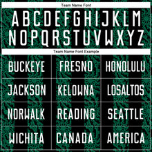 Load image into Gallery viewer, Custom Black White-Kelly Green Abstract Shape Sublimation Soccer Uniform Jersey