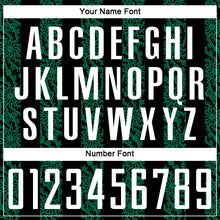 Load image into Gallery viewer, Custom Black White-Kelly Green Abstract Shape Sublimation Soccer Uniform Jersey