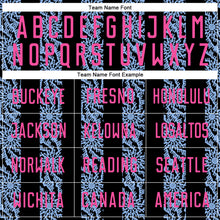 Load image into Gallery viewer, Custom Black Pink-Light Blue Abstract Shape Sublimation Soccer Uniform Jersey