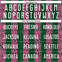 Load image into Gallery viewer, Custom Green White-Pink Abstract Shape Sublimation Soccer Uniform Jersey