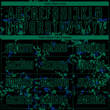 Load image into Gallery viewer, Custom Black Kelly Green-Royal Abstract Fragment Art Sublimation Soccer Uniform Jersey