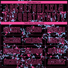 Load image into Gallery viewer, Custom Black Pink-Light Blue Abstract Fragment Art Sublimation Soccer Uniform Jersey