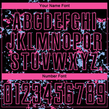 Load image into Gallery viewer, Custom Black Pink-Light Blue Abstract Fragment Art Sublimation Soccer Uniform Jersey