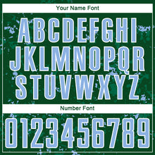 Load image into Gallery viewer, Custom Green Light Blue-Kelly Green Abstract Fragment Art Sublimation Soccer Uniform Jersey