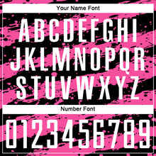 Load image into Gallery viewer, Custom Black White-Pink Splash Sublimation Soccer Uniform Jersey