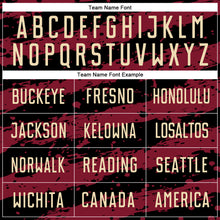 Load image into Gallery viewer, Custom Black Cream-Crimson Splash Sublimation Soccer Uniform Jersey