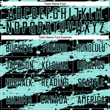 Load image into Gallery viewer, Custom Black Ice Blue Splash Sublimation Soccer Uniform Jersey