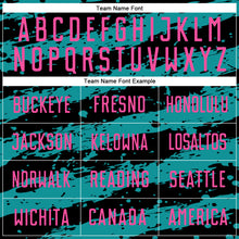 Load image into Gallery viewer, Custom Black Pink-Teal Splash Sublimation Soccer Uniform Jersey