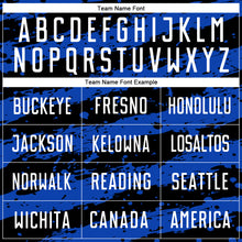 Load image into Gallery viewer, Custom Black White-Thunder Blue Splash Sublimation Soccer Uniform Jersey