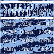 Load image into Gallery viewer, Custom Navy Light Blue-White Splash Sublimation Soccer Uniform Jersey