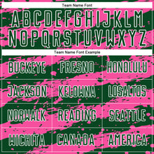 Load image into Gallery viewer, Custom Green Pink-White Splash Sublimation Soccer Uniform Jersey