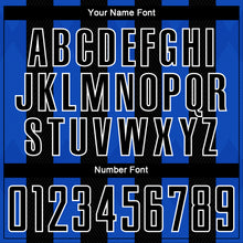 Load image into Gallery viewer, Custom Black Thunder Blue-White Line Sublimation Soccer Uniform Jersey