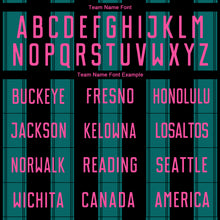 Load image into Gallery viewer, Custom Black Pink-Teal Line Sublimation Soccer Uniform Jersey