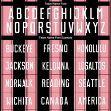 Load image into Gallery viewer, Custom Black White-Medium Pink Line Sublimation Soccer Uniform Jersey