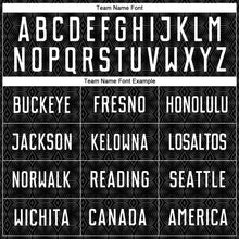 Load image into Gallery viewer, Custom Black White Geometric Shapes Sublimation Soccer Uniform Jersey