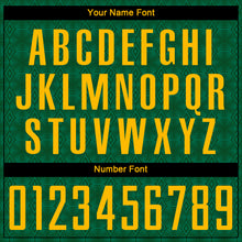 Load image into Gallery viewer, Custom Green Gold-Kelly Green Geometric Shapes Sublimation Soccer Uniform Jersey