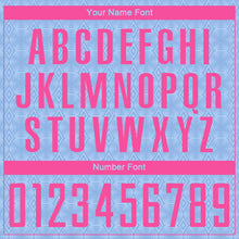 Load image into Gallery viewer, Custom Light Blue Pink Geometric Shapes Sublimation Soccer Uniform Jersey