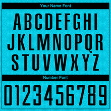 Load image into Gallery viewer, Custom Lakes Blue Black Geometric Shapes Sublimation Soccer Uniform Jersey