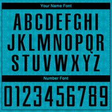 Load image into Gallery viewer, Custom Panther Blue Black Geometric Shapes Sublimation Soccer Uniform Jersey