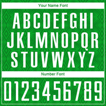 Load image into Gallery viewer, Custom Grass Green White Geometric Shapes Sublimation Soccer Uniform Jersey