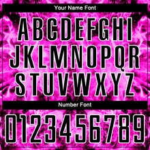 Load image into Gallery viewer, Custom Black Pink-White Flame Sublimation Soccer Uniform Jersey
