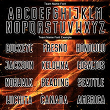 Load image into Gallery viewer, Custom Black Gold-White Flame Sublimation Soccer Uniform Jersey