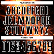 Load image into Gallery viewer, Custom Black Gold-White Flame Sublimation Soccer Uniform Jersey