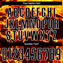 Load image into Gallery viewer, Custom Black Gold-White Flame Sublimation Soccer Uniform Jersey