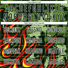 Load image into Gallery viewer, Custom Olive Red-Gold Flame Sublimation Salute To Service Soccer Uniform Jersey