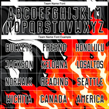 Load image into Gallery viewer, Custom Black Red-Orange Flame Sublimation Soccer Uniform Jersey