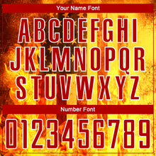 Load image into Gallery viewer, Custom Light Yellow Red-White American Flag Flame Sublimation Soccer Uniform Jersey