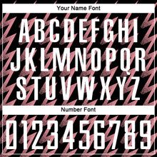 Load image into Gallery viewer, Custom Black White-Medium Pink Zigzag Shape Sublimation Soccer Uniform Jersey