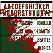 Load image into Gallery viewer, Custom White Red-Green Abstract Fragment Art Splash Sublimation Soccer Uniform Jersey