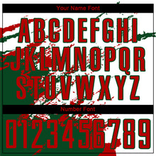 Load image into Gallery viewer, Custom White Red-Green Abstract Fragment Art Splash Sublimation Soccer Uniform Jersey