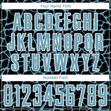 Load image into Gallery viewer, Custom Black Shadow Blue-White Abstract Network Splash Sublimation Soccer Uniform Jersey