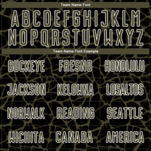 Load image into Gallery viewer, Custom Black Olive-White Abstract Network Splash Sublimation Soccer Uniform Jersey