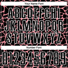 Load image into Gallery viewer, Custom Black Medium Pink-White Abstract Network Splash Sublimation Soccer Uniform Jersey